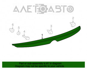 Capacul portbagajului Toyota Camry v55 15-17 SUA nou original