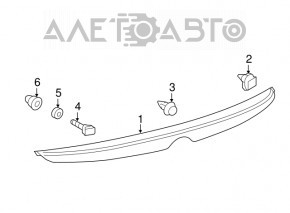 Capacul portbagajului Toyota Camry v55 15-17 SUA nou original