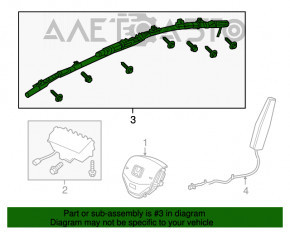 Perna de siguranță airbag cortina laterală stânga Honda HR-V 16-22