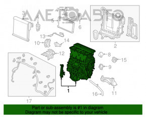 Печка в сборе Honda CRV 17-22