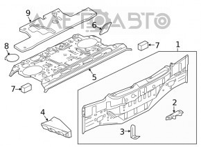 Panoul spate Nissan Maxima A36 16 - nou original OEM