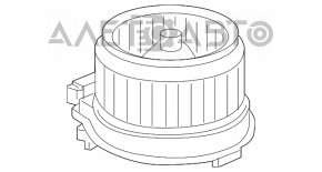 Motorul ventilatorului de încălzire Honda HR-V 16-22