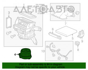 Motorul ventilatorului de încălzire Honda HR-V 16-22