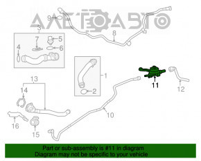 Клапан системы охлаждения Porsche Macan 15-