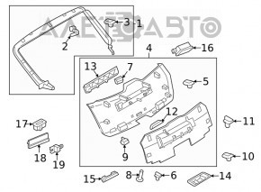 MODUL DE CONTROL AUTOMAT AL PORTBAGAJULUI Porsche Macan 15-