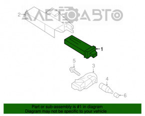 TPMS TIRE PRESSURE CONTROL MODULE Porsche Macan 15-