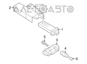 TPMS TIRE PRESSURE CONTROL MODULE Porsche Macan 15-