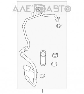 Tubul de aer condiționat pentru Honda Civic X FC 16-21 1.5T