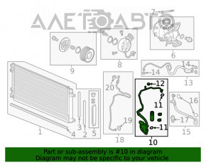 Tubul de aer condiționat pentru Honda Civic X FC 16-21 1.5T