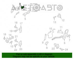 Capacul mânerului exterior stânga spate Hyundai Elantra AD 17-20 crom