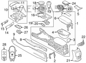 Hub USB, AUX BMW X5 F15 14-18