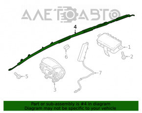 Подушка безопасности airbag боковая шторка правая Hyundai Tucson 16-21