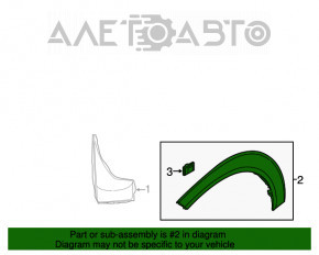 Capacul aripii din față stânga Hyundai Tucson 16-20 nou original