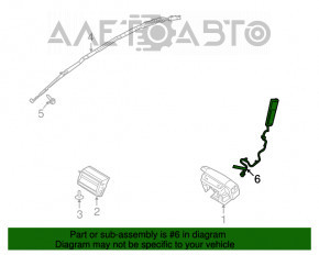 Airbagul de siguranță pentru scaunul din stânga Ford Flex 09-19