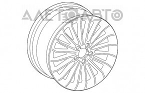 Roată de 17 inch pentru Audi A4 B8 08-16 tip 1