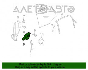 Мотор стеклоподъемника задний левый Audi Q3 8U 15-18