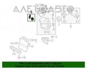 Suportul carcasei filtrului de aer Audi Q5 8R 09-17