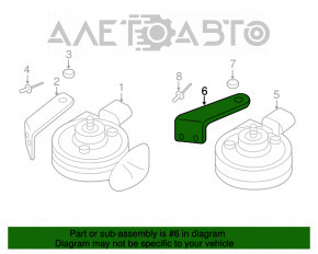 Кронштейн сигнала high Audi Q5 8R 09-17 OEM