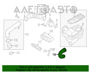 Воздуховод на фильтр Audi Q3 8U 15-18 CCTA OEM