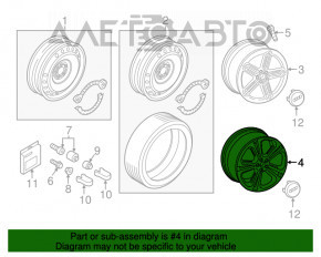 Set de jante R19 4 bucăți Audi Q3 8U 15-18