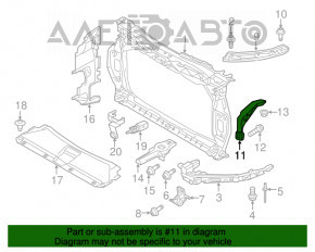 Suport TV dreapta jos Audi Q3 8U 15-18 nou OEM original