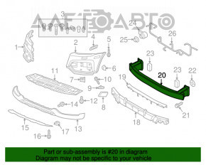 Amplificatorul de bara fata Audi Q3 8U 15-18 nou OEM original