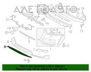 Protecție pentru bara de protecție față centrală Audi Q3 8U 15