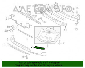 Capacul de protecție al farului drept Audi Q3 8U 15 fără senzor de parcare.