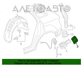 Capacul rezervorului de combustibil Audi Q3 8U 15-18