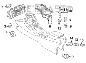 Controlul climatizării pentru Audi Q3 8U 15-18 auto, cu două zone