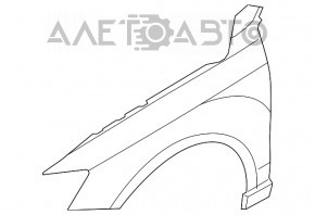 Aripa dreapta fata Audi Q3 8U 15-18 alb LS9R, lovitura, rugina