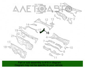 Garnitură aripă capotă - aripă dreapta Audi Q3 8U 15-18