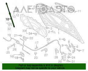 Амортизатор капота правый Audi Q3 8U 15-18 новый OEM оригинал