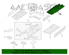 Protecție de fund frontal dreapta pentru Audi Q3 8U 15-18