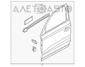 Дверь голая передняя правая Audi Q3 8U 15-18