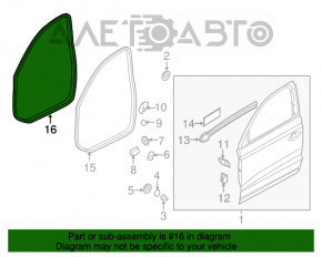 Garnitură de ușă pentru deschiderea ușii din față, dreapta, Audi Q3 8U 15-18