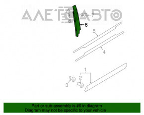 Capac usa fata stanga Audi Q3 8U 15-18 negru mat.