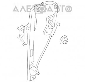 Geam electric cu motor spate stânga Audi Q3 8U 15-18