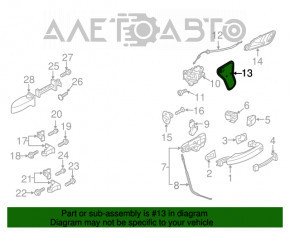 Панель двери задней правой Audi Q3 8U 15-18