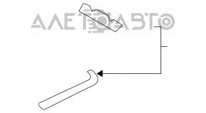 Moldura geamului din spate dreapta Audi Q3 8U 15-18 crom