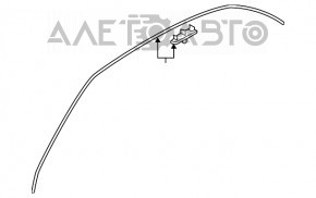 Garnitură de acoperiș și geam lateral dreapta Audi Q3 8U 15-18 crom