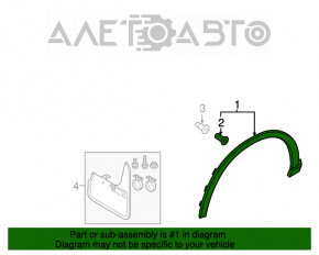 Capacul aripii fata stanga Audi Q3 8U 15-18 este uzat.