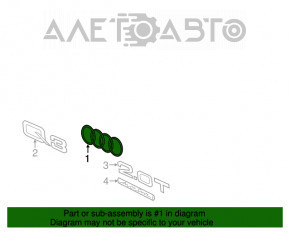 Emblema logo AUDI pe portiera portbagajului Audi Q3 8U 15-18