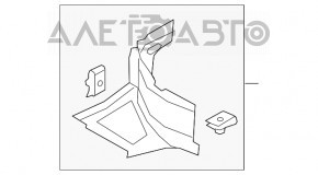 Protecție bara față dreapta Audi Q3 8U 15 nouă originală OEM