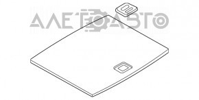 Capacul portbagajului Audi Q3 8U 15-18 negru