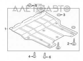 Protectie motor Audi Q3 8U 15-18 nou original OEM