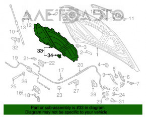 Изоляция капота Audi Q3 8U 15-18