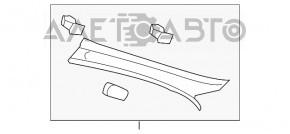 Capacul suportului frontal stânga superior Audi Q3 8U 15-18 negru