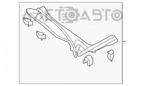 Capac spate stânga jos Audi Q3 8U 15-18 negru