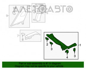 Capac spate stânga jos Audi Q3 8U 15-18 negru